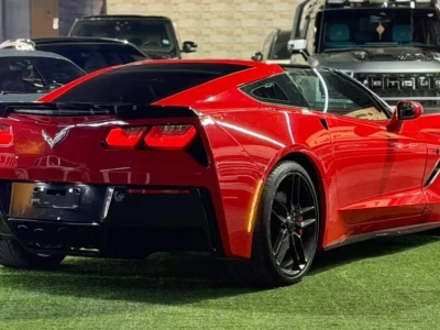 شيفروليه كورفيت C7 ستينغراي Z51 1LT بلاك إيديشن موديل 2019 محرك 6.2L V8