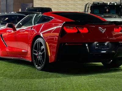 شيفروليه كورفيت C7 ستينغراي Z51 1LT بلاك إيديشن موديل 2019 محرك 6.2L V8